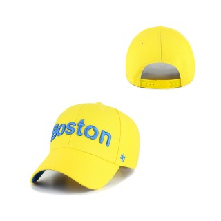 Men's Boston Red Sox Gold City Connect MVP Adjustable Hat
