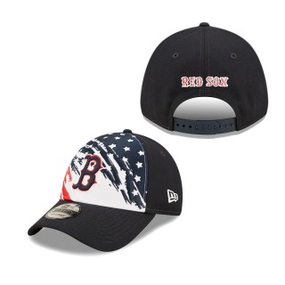 Men's Boston Red Sox Navy 2022 4th of July Independence Day 9FORTY Snapback Adjustable Hat