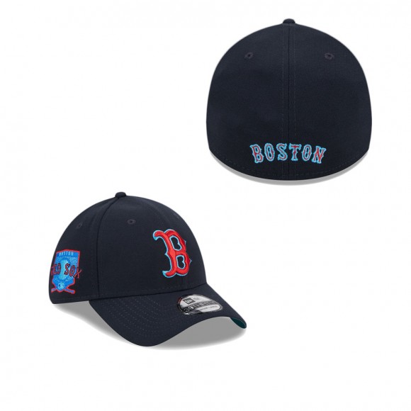 Boston Red Sox Navy 2023 MLB Father's Day 39THIRTY Flex Hat