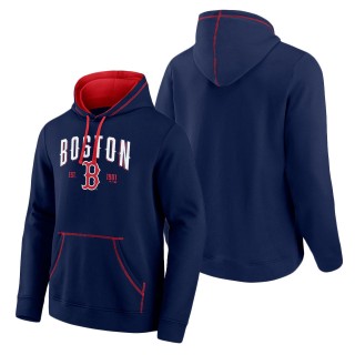 Boston Red Sox Navy Red Ultimate Champion Logo Pullover Hoodie