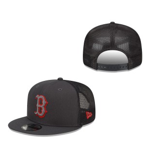 Boston Red Sox 2022 Batting Practice 9FIFTY Snapback Adjustable Hat Graphite