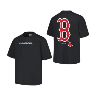 Boston Red Sox PLEASURES Black Ballpark T-Shirt