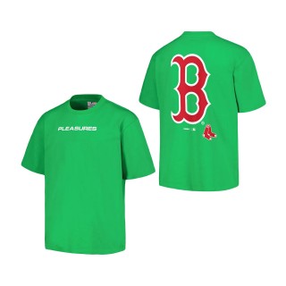 Boston Red Sox PLEASURES Green Ballpark T-Shirt