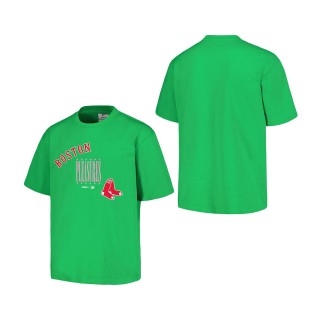 Boston Red Sox PLEASURES Green Repurpose T-Shirt