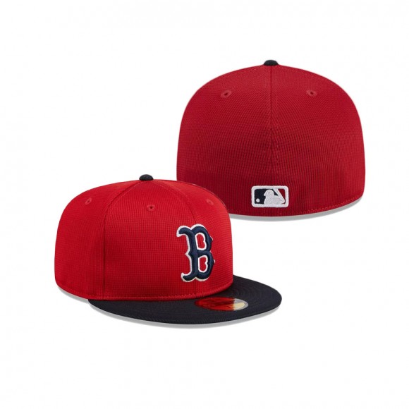 Boston Red Sox Red 2024 Batting Practice 59FIFTY Fitted Hat