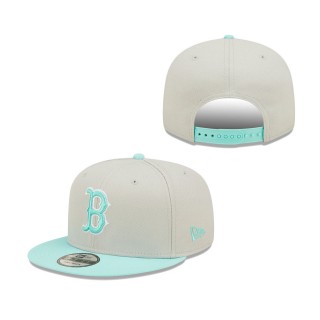 Boston Red Sox Spring Two-Tone 9FIFTY Snapback Hat Gray Turquoise