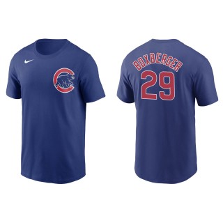 Brad Boxberger Men's Chicago Cubs Javier Baez Nike Royal Name & Number T-Shirt