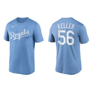 Brad Keller Kansas City Royals Powder Blue Wordmark Legend T-Shirt
