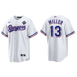 Brad Miller Texas Rangers White 2023 World Series Replica Jersey