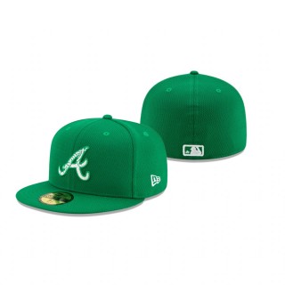 Braves Kelly Green 2021 St. Patrick's Day On Field 59FIFTY Hat