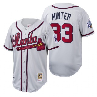 Atlanta Braves A.J. Minter White Cooperstown Collection Authentic Jersey
