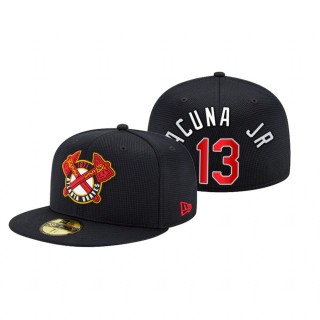 Braves Ronald Acuna Jr. Navy 2021 Clubhouse Hat