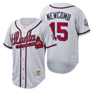 Atlanta Braves Sean Newcomb Authentic White Cooperstown Collection Jersey