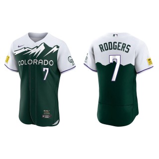 Brendan Rodgers Colorado Rockies Green 2022 City Connect Authentic Jersey