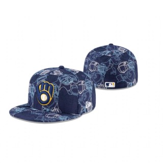 Brewers Navy Cap Chaos 59FIFTY Fitted Hat