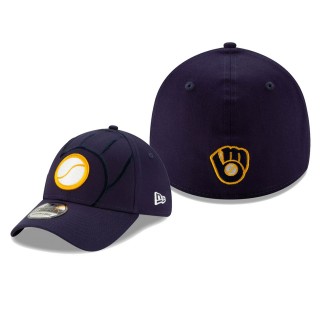 Brewers Elements Navy 39THIRTY Flex Hat