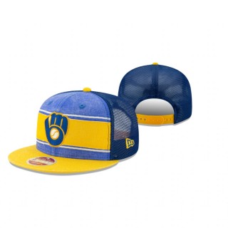 Milwaukee Brewers Royal Heritage Band Trucker 9FIFTY Hat