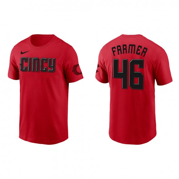 Buck Farmer Cincinnati Reds Red 2023 City Connect T-Shirt