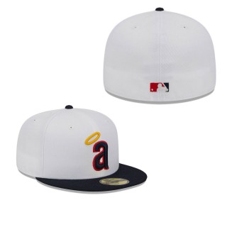 California Angels White Optic 59FIFTY Fitted Hat