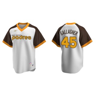 Men's San Diego Padres Cam Gallagher White Cooperstown Collection Home Jersey