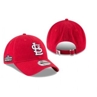 St. Louis Cardinals Red 2020 London Series 9TWENTY Adjustable Hat