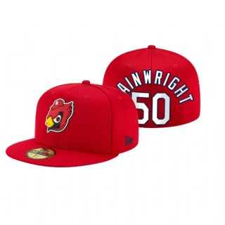 Cardinals Adam Wainwright Red 2021 Clubhouse Hat