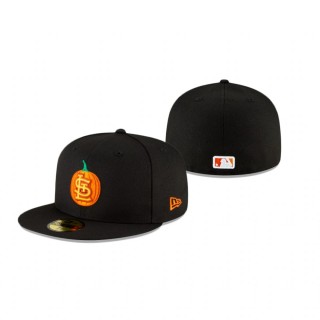Cardinals Carved Pumpkins Black 59Fifty Fitted Cap