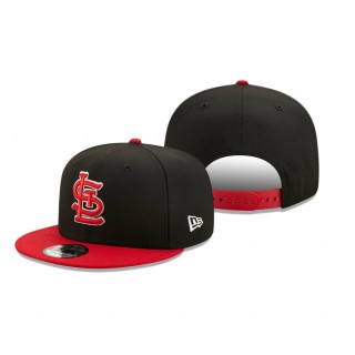 St. Louis Cardinals Black Scarlet Color Pack 2-Tone 9FIFTY Snapback Hat
