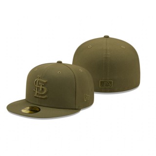 St. Louis Cardinals Olive Color Pack 59FIFTY Fitted Hat