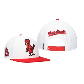 St. Louis Cardinals White Red Logo Snapback Hat