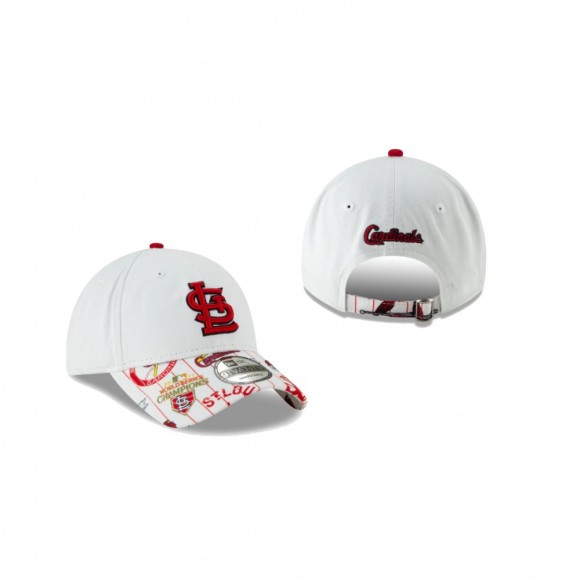 St. Louis Cardinals White Loudmouth 9TWENTY Adjustable Hat
