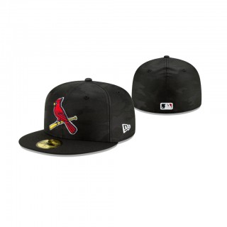 Cardinals Midnight Camo Black 59FIFTY Fitted Hat