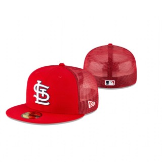 Cardinals Red Replica Mesh Back 59FIFTY Hat