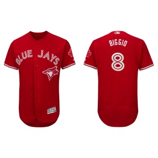 Cavan Biggio Toronto Blue Jays Scarlet Canada Day Authentic Collection Flex Base Player Jersey