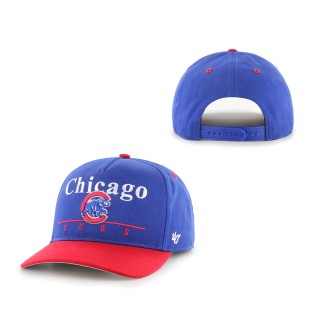 Chicago Cubs Retro Super Hitch Snapback Hat Royal Red