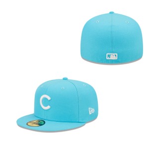 Men's Chicago Cubs Blue Vice Highlighter Logo 59FIFTY Fitted Hat
