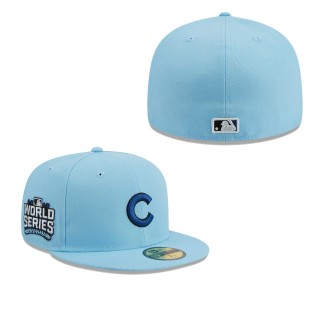 Chicago Cubs Light Blue Fitted Hat