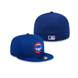 Chicago Cubs Royal 2024 Batting Practice 59FIFTY Fitted Hat