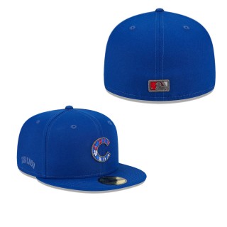 Chicago Cubs Royal Script Fill 59FIFTY Fitted Hat