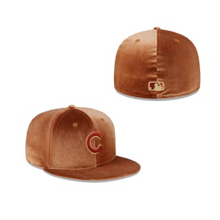 Chicago Cubs Vintage Velvet Fitted Hat
