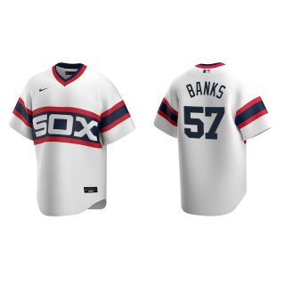 Men's Chicago White Sox Tanner Banks White Cooperstown Collection Home Jersey