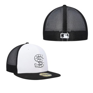 Chicago White Sox White Black 2023 On-Field Batting Practice 59FIFTY Fitted Hat