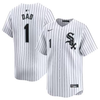 Chicago White Sox White #1 Dad Home Limited Jersey
