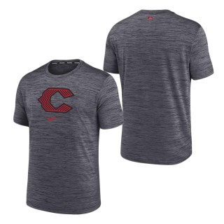 Cincinnati Reds Black 2023 City Connect Velocity Practice T-Shirt