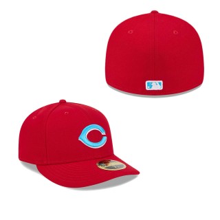 Cincinnati Reds Red 2024 Father's Day Low Profile 59FIFTY Fitted Hat