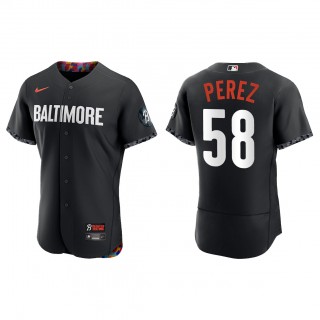 Cionel Perez Baltimore Orioles Black 2023 City Connect Authentic Jersey