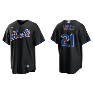 Cleon Jones New York Mets Black Alternate Replica Jersey