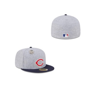 Cleveland Guardians 70th Anniversary Gray 59FIFTY Fitted Hat