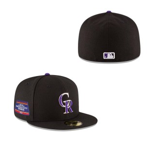 Colorado Rockies Black 2024 MLB World Tour Mexico City Series 59FIFTY Fitted Hat