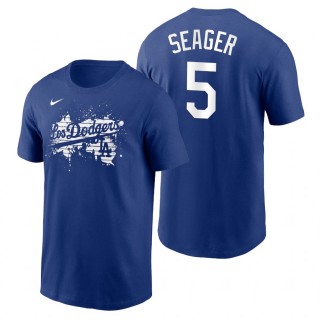 Los Angeles Dodgers Corey Seager Royal 2021 City Connect Graphic T-Shirt